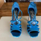 Jessica Simpson Shoes | Jessica Simpson Platform Sandals | Color: Blue/Green | Size: 7