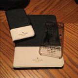 Kate Spade Accessories | Kate Spade Ipad Mini 4 Iphone 6 7 8 Se | Color: Black/White | Size: Ipad Mini 4 Iphone 6 7 8 Se