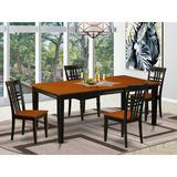 Rosalind Wheeler Delancey 5 - Piece Butterfly Leaf Rubberwood Solid Wood Dining Set Wood in Brown | Wayfair 9334F86A3BAC446E98C09480A579CF29