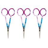 Singer 4” Forged Embroidery Scissors, Curved Tip w/ Printed Handle, Set Of 3, Size 0.8 H x 6.5 W x 3.15 D in | Wayfair ECOMBNDL14