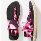 Anthropologie Shoes | Anthropologie Nalho Espadrille Yoga Mat Sandals | Color: Black/Pink | Size: 7