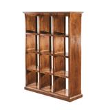 Canora Grey Worthen 48" W Cube Bookcase Wood in Black/Brown, Size 38.0 H x 48.0 W x 17.0 D in | Wayfair 596616A8B64840DB852D49B736842017