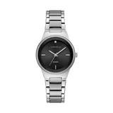 Caravelle By Bulova Women's 1/10 Ct. T.w. Diamond Modern Stainless Steel Bracelet Watch