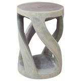 Circular Twist End Table - Strata Furniture RWTV14D20-L-AGR