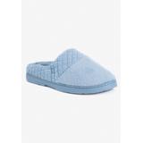 Women's Quilted Clog Slippers by MUK LUKS in Blue (Size SMALL)