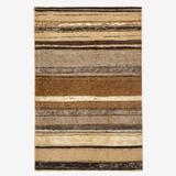Wide Width Small Rainbow Stripe Rug by BrylaneHome in Natural (Size 24" W 96" L) Rug Made in the USA