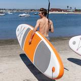 Crew & Axel Inflatable Paddle Board Kit 10' X 33" X 6" Sup For Adults Lightweight - 18lbs. Vinyl in Orange, Size 6.0 H x 33.0 W x 120.0 D in CX107