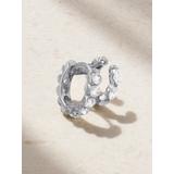 MARIA TASH - Eternity 18-karat White Gold Diamond Hoop Earring - L