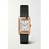 Jaeger-LeCoultre - Reverso Classic Duetto Hand-wound 34.2mm X 21mm Small Rose Gold, Alligator And Diamond Watch - one size