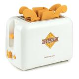 Nostalgia Vwt2ivy Vertical Waffle Toaster, Silicone in White, Size 6.75 H x 6.0 W x 9.0 D in | Wayfair