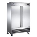 SABA 54"W 47 Cu. Ft. Commercial Refrigerator In Stainless Steel, Size 82.5 H x 54.0 W x 32.25 D in | Wayfair S-47RR