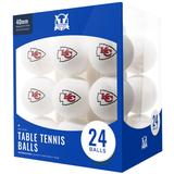 Kansas City Chiefs 24-Count Logo Table Tennis Balls