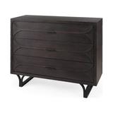 Giselle I 40L x 16W Dark Brown 3 Drawer Accent Cabinet - Mercana 69373