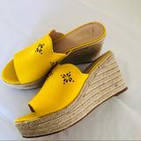 Kate Spade Shoes | Kate Spade Tenley Wedge Espadrille Sandals 8.5 | Color: Yellow | Size: 8.5
