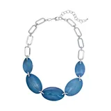 Belk 18 Inch Blue Shell Front Necklace