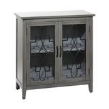 Juniper + Ivory 33 In. x 32 In. Contemporary Style Cabinet Grey Wood - Juniper + Ivory 22691