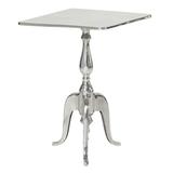 Juniper + Ivory 22 In. x 16 In. Traditional Accent Table Silver aluminum - Juniper + Ivory 30795