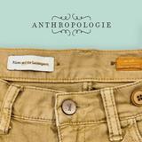 Anthropologie Jeans | Anthropology Pilcro & Letterpress Cropped Jean | Color: Gold/Tan | Size: 26