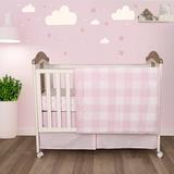 Cuddles & Cribs Nursery 4 Piece Crib Bedding Set Cotton in Pink, Size 42.0 W in | Wayfair CCCB63946-US-WF