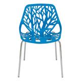 Wrought Studio™ Artlone Stacking Side Chair Plastic/Acrylic in Blue, Size 31.5 H x 21.0 W x 21.0 D in | Wayfair WLGN8869 38262141