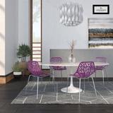 Wrought Studio™ Artlone Stacking Side Chair Plastic/Acrylic in Indigo, Size 31.0 H x 21.0 W x 22.0 D in | Wayfair 1555107FE4D043C199F14B14B915142B