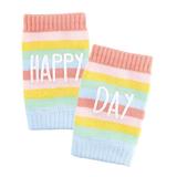 Stephan Baby - Pink & Yellow Stripe 'Happy Day' Knee Pad