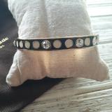Kate Spade Jewelry | Kate Spade Spotlight Dot Enamel Bangle Bracelet | Color: Black/Cream | Size: Os