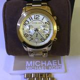 Michael Kors Accessories | . Michael Kors Mercer Chronograph Gold-Tone Watch | Color: Gold | Size: Os
