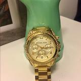 Michael Kors Accessories | Michael Kors Golden Runway Watch Mk5166 Ladies | Color: Gold | Size: Os