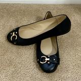 Coach Shoes | Coach Alice Horsebit Leather Ballerina Flat Sz 7.5 | Color: Black | Size: 7.5