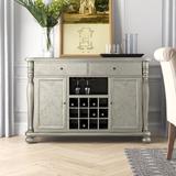 Greyleigh™ Tierney 52.75" Wide 2 Drawer Buffet Wood in White, Size 36.0 H x 52.75 W x 17.5 D in | Wayfair E5F9BA8265B64383BE7059E582CCB343