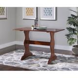 Laurel Foundry Modern Farmhouse® Jiles Nook Dining Table Wood in Brown, Size 29.5 H x 43.0 W x 27.0 D in | Wayfair ATGR5890 31985005