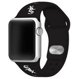 "Black Chicago White Sox 42-44mm Apple Watch Sports Band"
