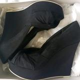 Nine West Shoes | Black Nine West Wedges | Color: Black | Size: 9.5