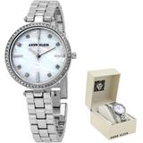 Quartz Crystal White Mother Of Pearl Dial Watch - Metallic - Anne Klein Watches