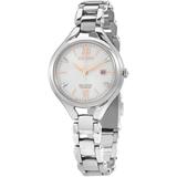 Eco-drive Crystal Grey Dial Watch -86a - Metallic - Citizen Watches