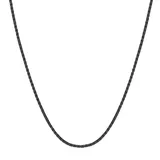 "Men's LYNX Stainless Steel Snake Chain Necklace, Size: 22"", Black"
