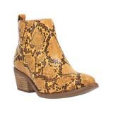 Code West Women's Casual boots Yellow - Yellow Snake Voodoo Ankle Boot - Women