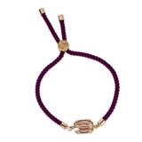 Purple Illusion,'Swarovski Crystal Bead Pendant Bracelet from Mexico'
