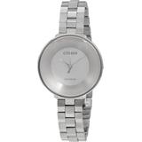 Eco-drive Silver Dial Stainless Steel Watch -87a - Metallic - Citizen Watches