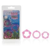 "Island Rings - Pink, 3 Sizes of All Purpose Rings, California Exotic Novelties"