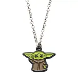 "Star Wars The Mandalorian The Child Stainless Steel Grogu Necklace, Women's, Size: 16"", Multicolor"
