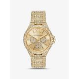 Oversized Camille Pavé Gold-tone Watch - Metallic - Michael Kors Watches