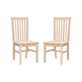 Linon Home Decor Alice Unfinished Wood Back and Seat Dining Chair (Set of 2)