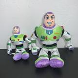 Disney Toys | 2 Disney Parks Toy Story Buzz Lightyear Plushes | Color: Blue/White | Size: 18 In And 10 In
