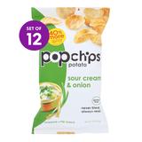 popchips Chips - Popchips Sour Cream & Onion Potato Chips - Set of 12