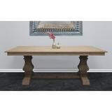 One Allium Way® Turon Beach Dining Table Wood in Brown/Green, Size 30.7 H x 84.0 W x 40.0 D in | Wayfair 68FE30A94EB84C1DAF2908C2B57799D7