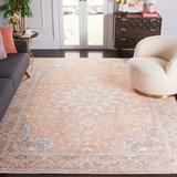 Orange Indoor Area Rug - Alcott Hill® Woodford Oriental Hand Loom Area Rug Viscose/Cotton in Orange, Size 96.0 W x 0.39 D in | Wayfair