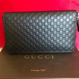 Gucci Bags | Gucci Embossed Monogram Zippy Organizer Wallet | Color: Black | Size: Os