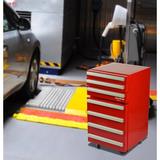 Koolatron 1.8 Cubic Feet cu. ft. Tool Chest Fridge, 50L Compact Refrigerator Stainless Steel in Gray/Red | Wayfair KTCF-50